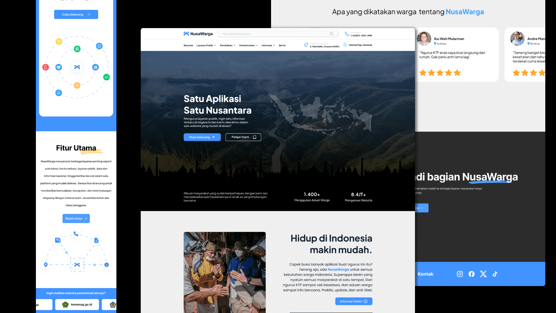 NusaWarga Landing Page