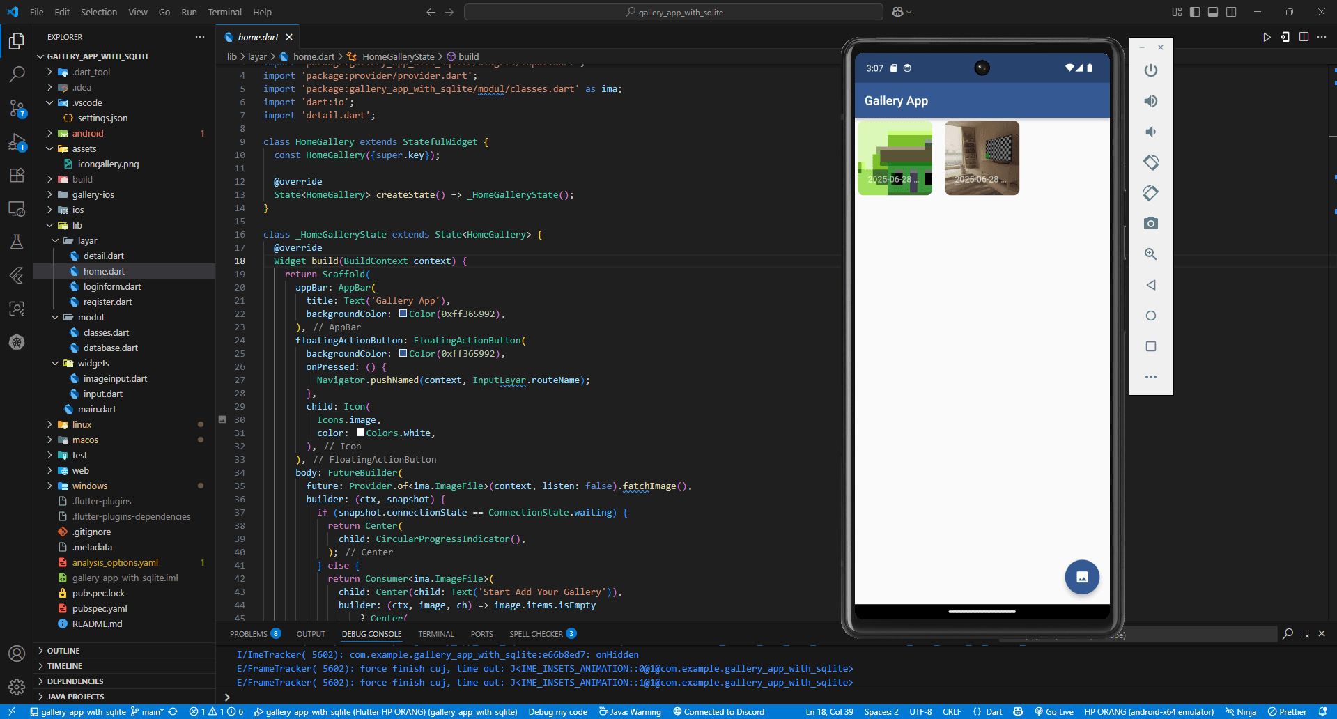 Gallery App Flutter